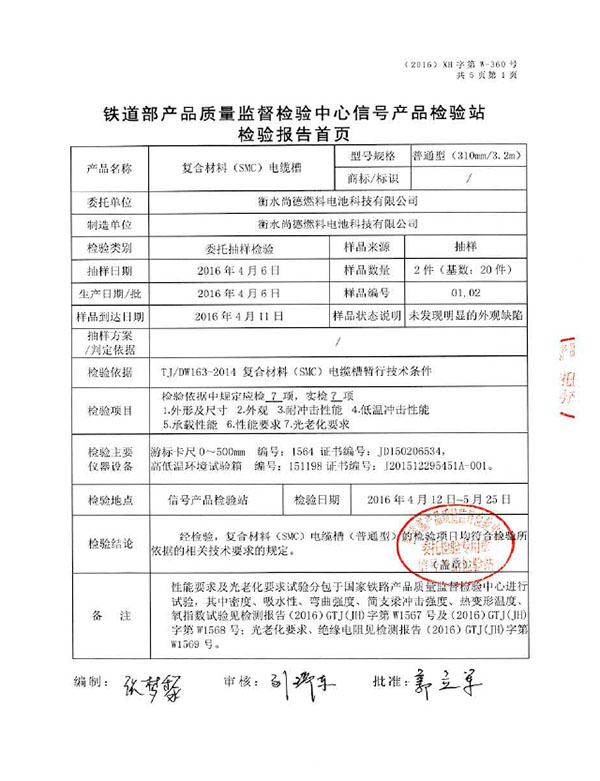 檢測報告